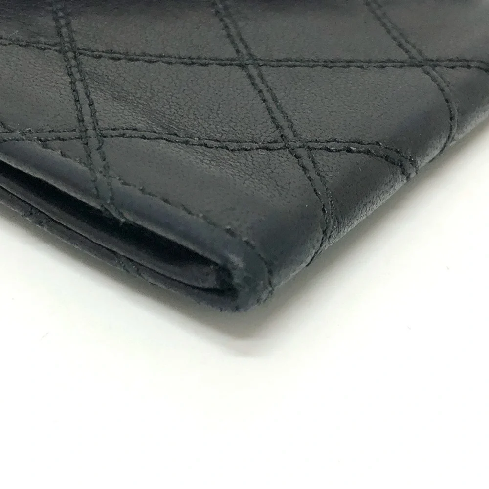 CHANEL black lambskin